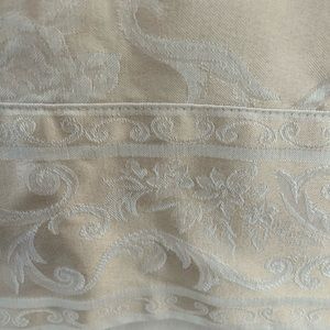 Damask off white tablecloth Fortunoff